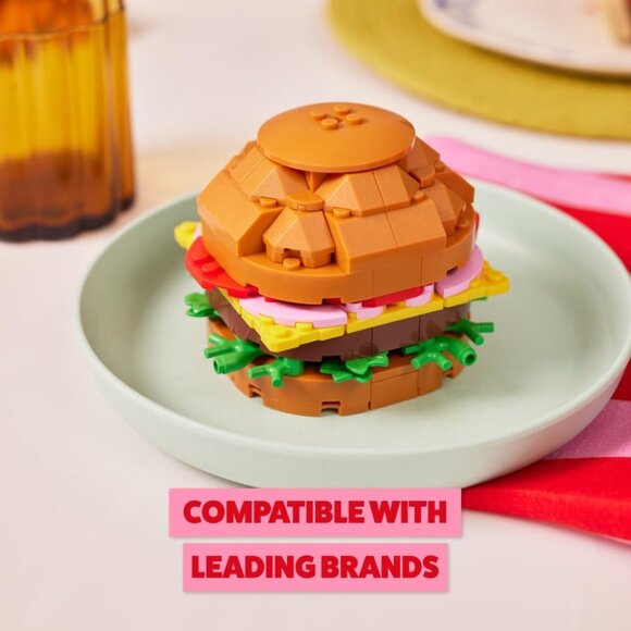 Snacks MAX Premium Snacks Series 1 Capsule BURGER 136 pcs Building Bricks SEALED - Picture 13 of 13